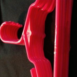 10 Hot Pink Baby Hangers Long Cradle Style